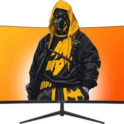 32 inch curved gaming monitor displaying high-quality graphics.